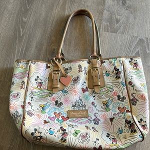 Disney Dooney and Burke Artist Sketch tote bag